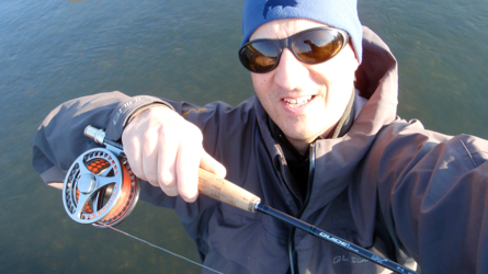 Altrhein 2010 - März - Forellenfischen mit dem Streamer