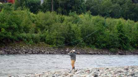 Thomas, ein begnadeter spey-line Werfer
