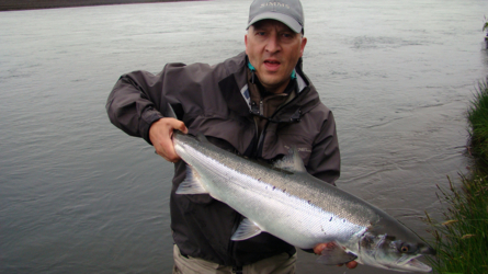 Samstagmorgen Fisch: 6kg - Wir fangen zu zweit in der Morgensession total 11 Lachse!