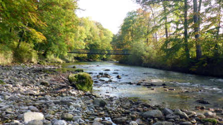 Die Brücke beim Schwimmbad