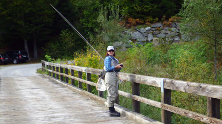 Meine begeisterte Flyfishing-Lady!