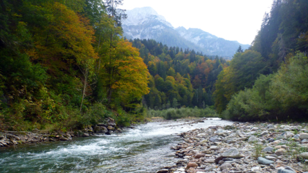 Die Gail im Lesachtal ist recht wild...