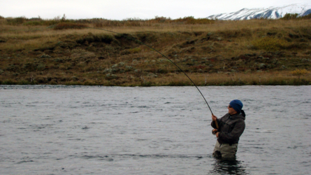 Der Wahnsinnsdrill mit dem foul hooked Lachs...