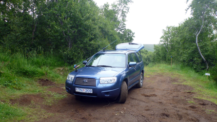 Unser Subaru machte seine Sache ganz gut.