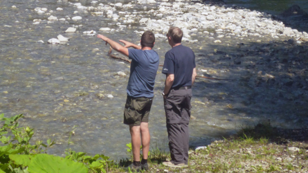 Lagebesprechung an der Subersach