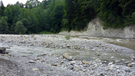 Das Gewitter weiter oben im Tal hat die Wasserwalze gebracht...