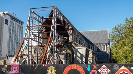Die zerstörte Christchurch Kathedrale (Erdbeben)