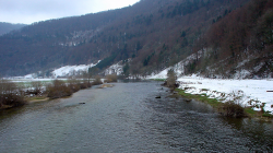 Der Doubs bei Ocourt - Frühjahr 2004