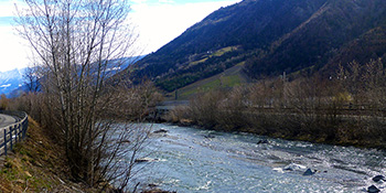Die Etsch im Vinschgau